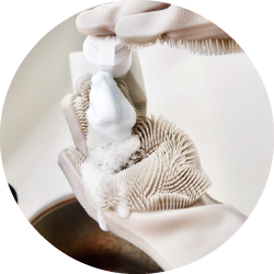 Перчатки для мытья посуды и уборки